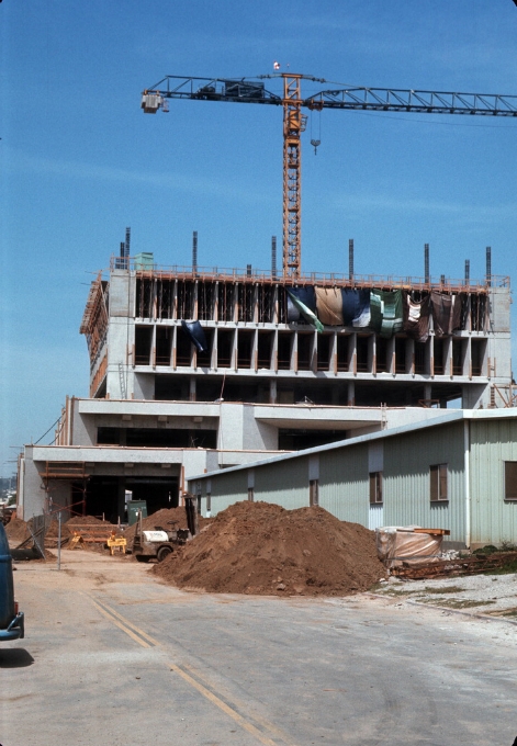 Inglewood City Hall under construction -  photo courtesy of the Inglewood Public Library